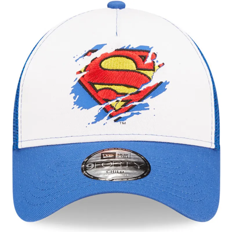 czapki-curva-niebieski-snapback-dla-dziecka-a-frame-superman-dc-comics-new-era