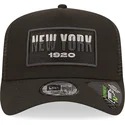 czapka-trucker-czarna-new-york-a-frame-repreve-usa-state-new-era