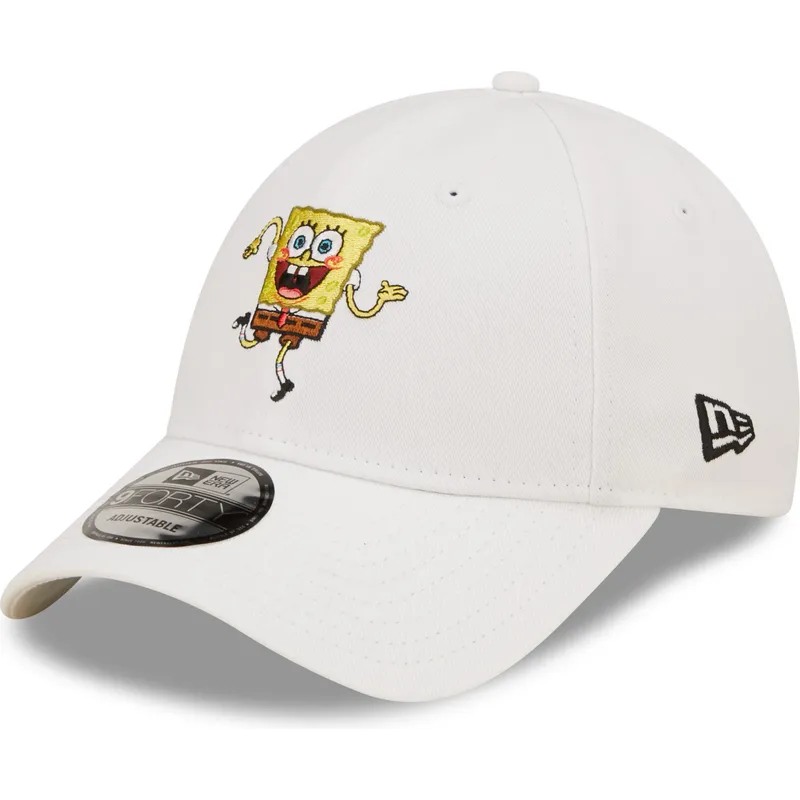 czapki-curva-bialy-tasma-regulowana-9forty-bob-esponja-new-era
