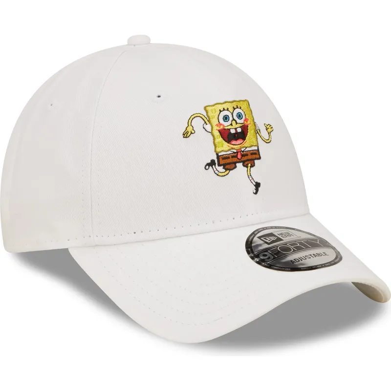 czapki-curva-bialy-tasma-regulowana-9forty-bob-esponja-new-era