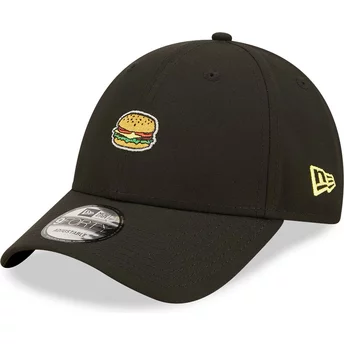 Czarna, regulowana czapka z daszkiem Good Burger Good Life 9FORTY Food Icon od New Era