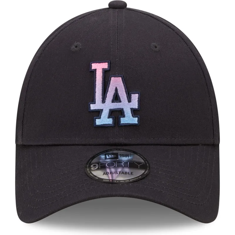 czapki-curva-granatowy-tasma-regulowana-9forty-gradient-infill-los-angeles-dodgers-mlb-new-era