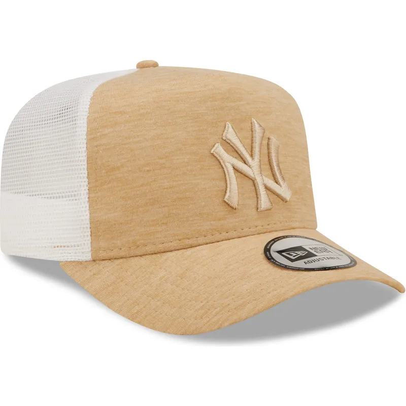 czapki-curva-brazowy-tasma-regulowana-a-frame-jersey-essential-new-york-yankees-mlb-new-era