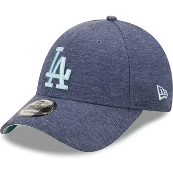 Niebieska, regulowana czapka z daszkiem z logo 9FORTY Jersey Essential drużyny Los Angeles Dodgers MLB od New Era