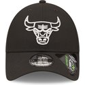 new-era-curved-brim-9forty-repreve-monochrom-chicago-bulls-nba-black-adjustable-cap