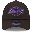 czapki-curva-czarny-tasma-regulowana-9forty-neon-outline-los-angeles-lakers-nba-new-era