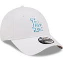 czapki-curva-bialy-tasma-regulowana-9forty-neon-outline-los-angeles-dodgers-mlb-new-era