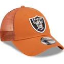 czapki-curva-pomaranczowy-tasma-regulowana-a-frame-home-field-las-vegas-raiders-nfl-new-era