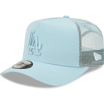 Niebieska czapka trucker z niebieskim logiem A Frame Tonal Mesh Los Angeles Dodgers MLB od New Era