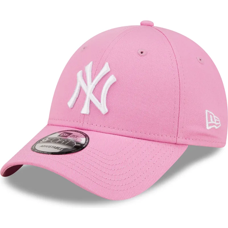 czapki-curva-roz-tasma-regulowana-9forty-league-essential-new-york-yankees-mlb-new-era