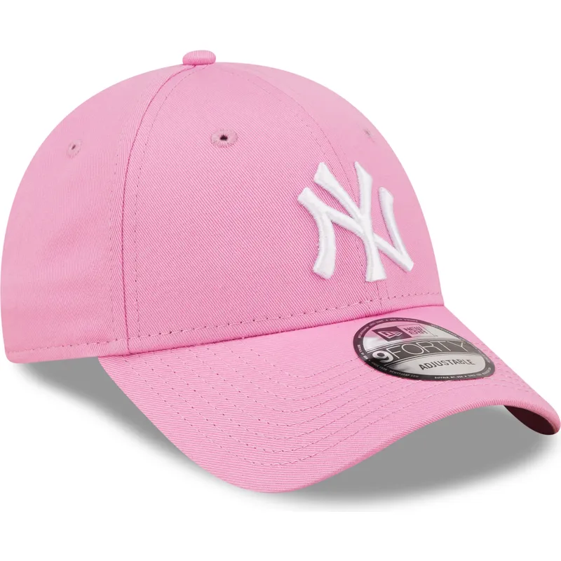 czapki-curva-roz-tasma-regulowana-9forty-league-essential-new-york-yankees-mlb-new-era