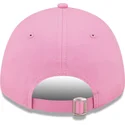 rozowa-czapka-z-zakrzywionym-daszkiem-regulowana-z-bialym-logo-9forty-league-essential-new-york-yankees-mlb-od-new-era