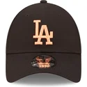 czapki-curva-czarny-tasma-regulowana-9forty-league-essential-los-angeles-dodgers-mlb-new-era