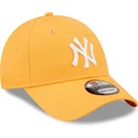 czapki-curva-pomaranczowy-tasma-regulowana-claro-9forty-league-essential-new-york-yankees-mlb-new-era