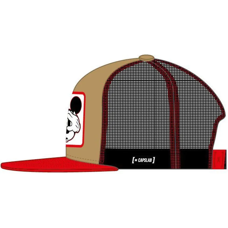 czapki-plana-brazowy-snapback-mickey-mouse-disney-capslab czapki-plana-brazowy-snapback-mickey-mouse-disney-capslab