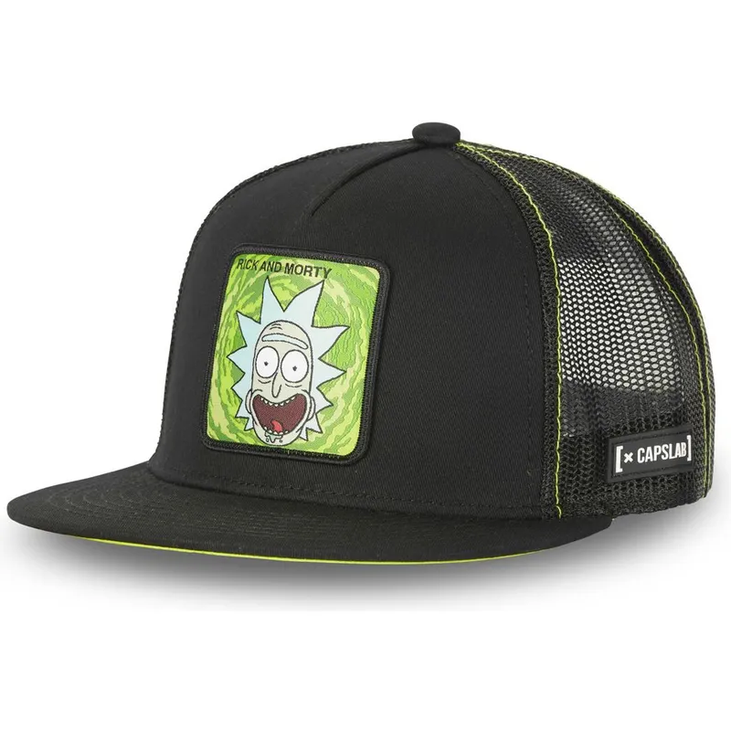 czapki-plana-czarny-snapback-rick-sanchez-rick-i-morty-capslab
