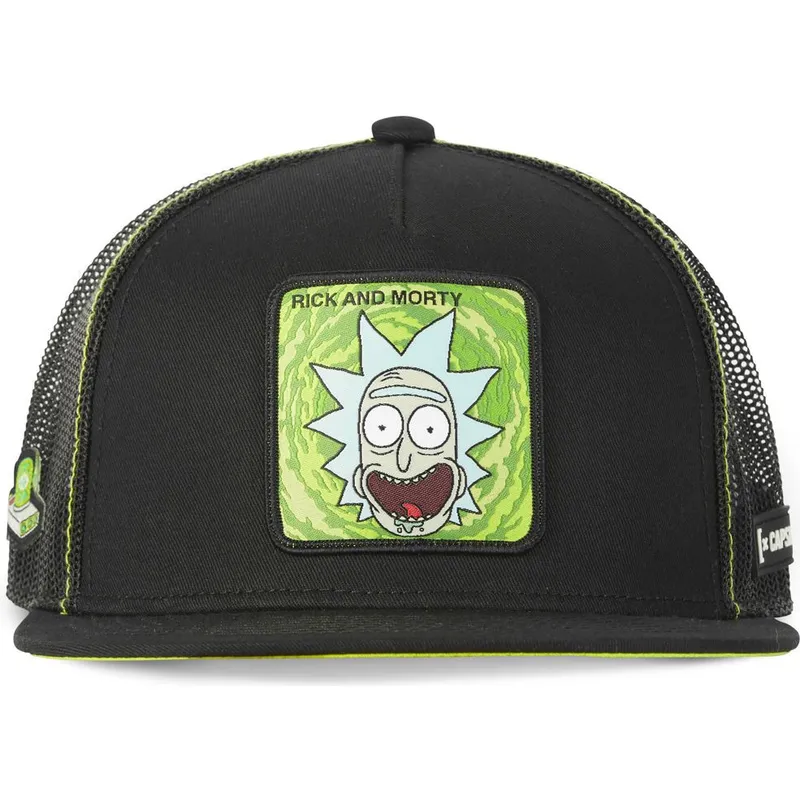 czapki-plana-czarny-snapback-rick-sanchez-rick-i-morty-capslab