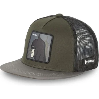 Capslab Flat Brim Batman PRO2 DC Comics Brown Trucker Hat