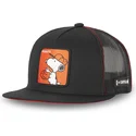 czapki-plana-czarny-snapback-snoopy-orzeszki-ziemne-capslab