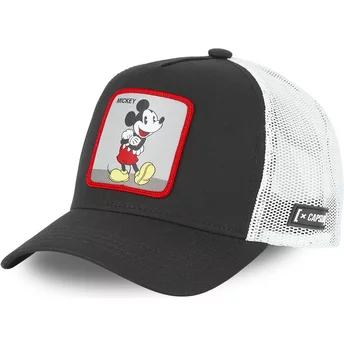 Czarna i biała czapka trucker z Mickey Mouse CAS MIC4 Disney od Capslab