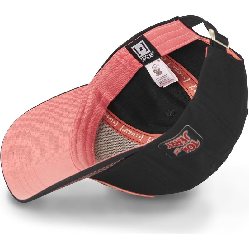 capslab-curved-brim-tom-and-jerry-tj3-looney-tunes-black-adjustable-cap