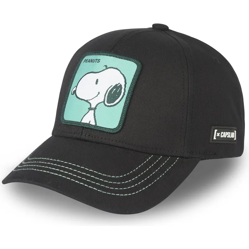 czarna-czapka-z-daszkiem-snapback-snoopy-nu1-peanuts-od-capslab