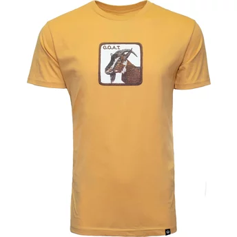 Żółta koszulka z krótkim rękawem z kozą G.O.A.T. Flat Hand The Farm od Goorin Bros.