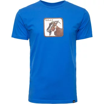 Niebieska koszulka z krótkim rękawem z kozą G.O.A.T. Flat Hand The Farm od Goorin Bros.