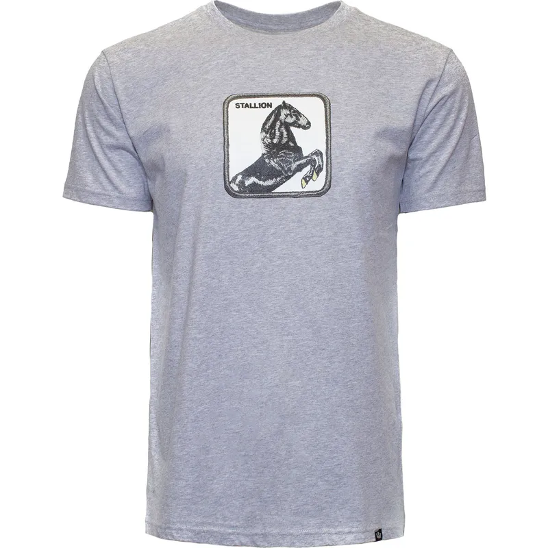 koszulki-krotki-rekaw-szary-camiseta-manga-corta-gris-caballo-stallion-stud-the-farm-the-farm-de-goorin-bros
