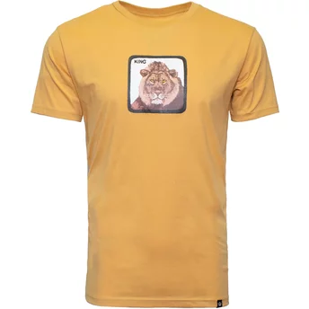 Żółta koszulka z krótkim rękawem z lwem Król Dumy The Farm od Goorin Bros.
