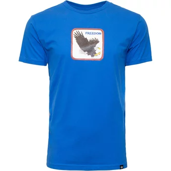 Niebieska koszulka z krótkim rękawem z orłem Freedom Pinion The Farm od Goorin Bros.