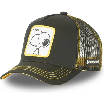 Czarna czapka typu trucker Snoopy DO1 Peanuts od Capslab