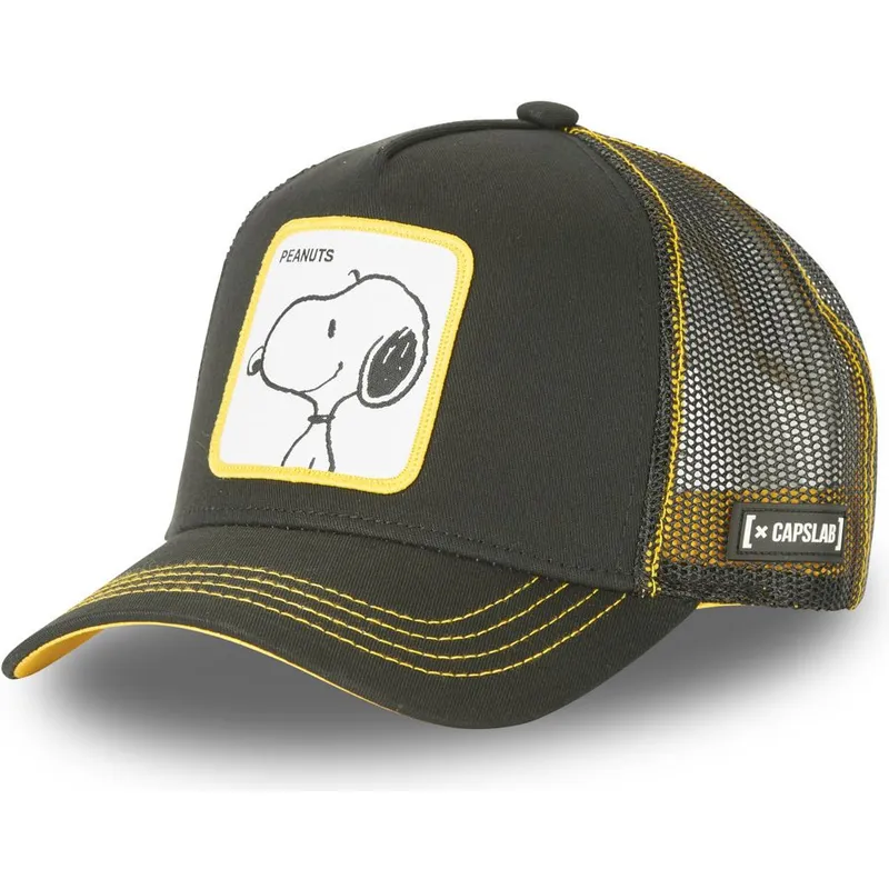czapki-curva-czarny-snapback-snoopy-orzeszki-ziemne-capslab