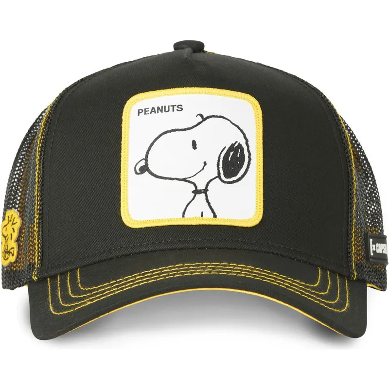 czapki-curva-czarny-snapback-snoopy-orzeszki-ziemne-capslab