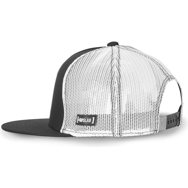 capslab-flat-brim-tom-casf-t10-looney-tunes-black-and-white-trucker-hat