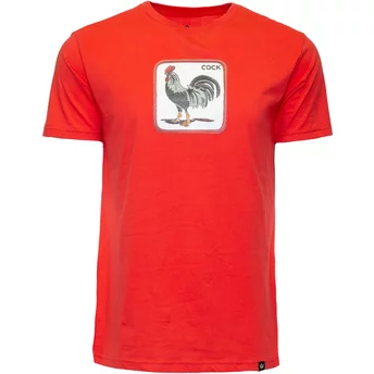 Czerwona koszulka z krótkim rękawem z kogutem Cock Coop The Farm od Goorin Bros.