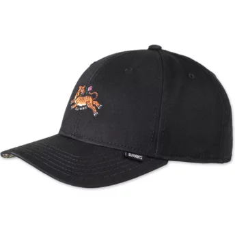 Czarna, regulowana czapka z daszkiem Asian Tiger 2.0 TrueFit od Djinns