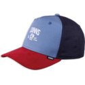 djinns-curved-brim-do-nothing-club-hft-dnc-mix-fabric-blue-and-red-adjustable-cap