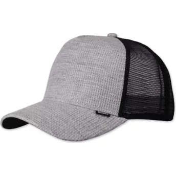 Djinns HFT WaffleJersey Grey and Black Trucker Hat