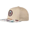 snapback-z-plaskim-daszkiem-bezowy-gepard-linen-rev-od-djinns
