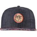 czarna-plaska-czapka-snapback-peacock-linen-rev-od-djinns