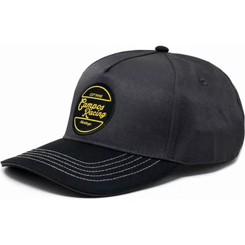 Czarna, regulowana czapka z daszkiem Campos Racing Heritage od Kimoa