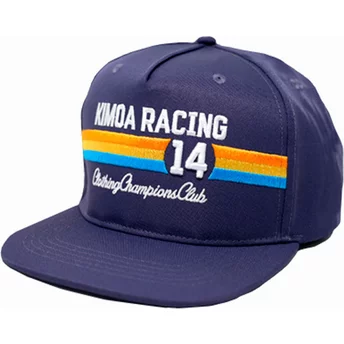 Granatowa, regulowana, płaska czapka Racing 14 od Kimoa