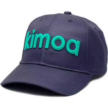 Granatowa, regulowana czapka z daszkiem z logo Kimoa