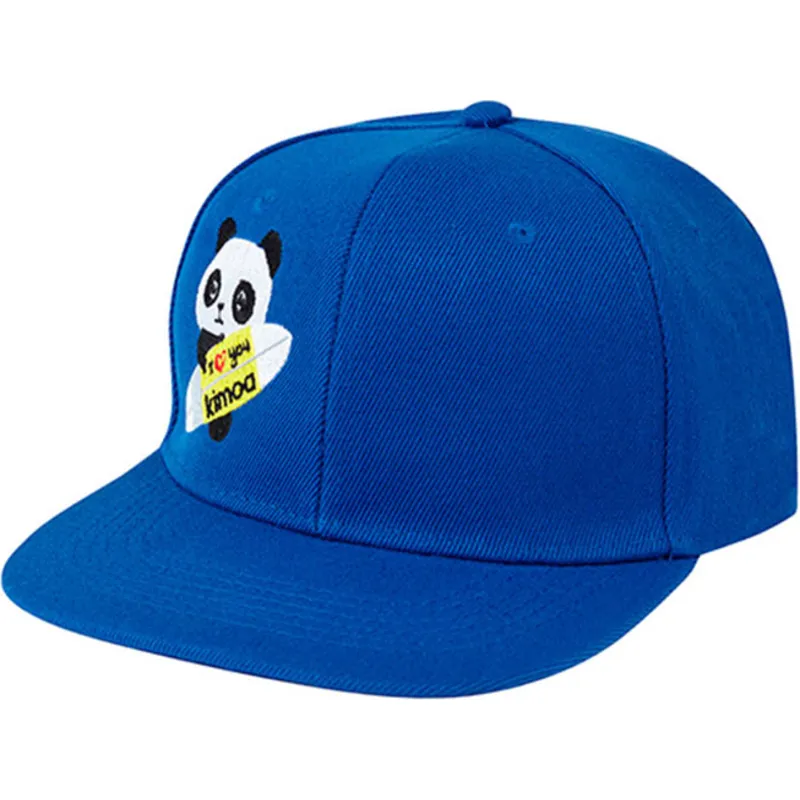 czapka-plaska-niebieska-snapback-panda-by-domingo-zapata-od-kimoa