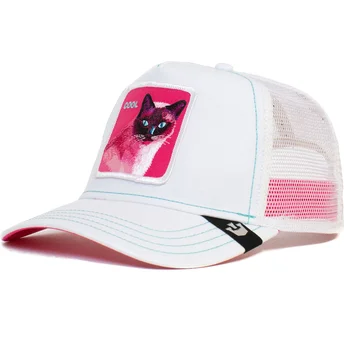 biala-czapka-trucker-z-kotem-cool-kitty-trip-the-farm-od-goorin-bros