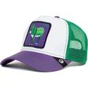 czapka-trucker-biala-zielona-i-fioletowa-burro-ass-donkey-trip-the-farm-od-goorin-bros