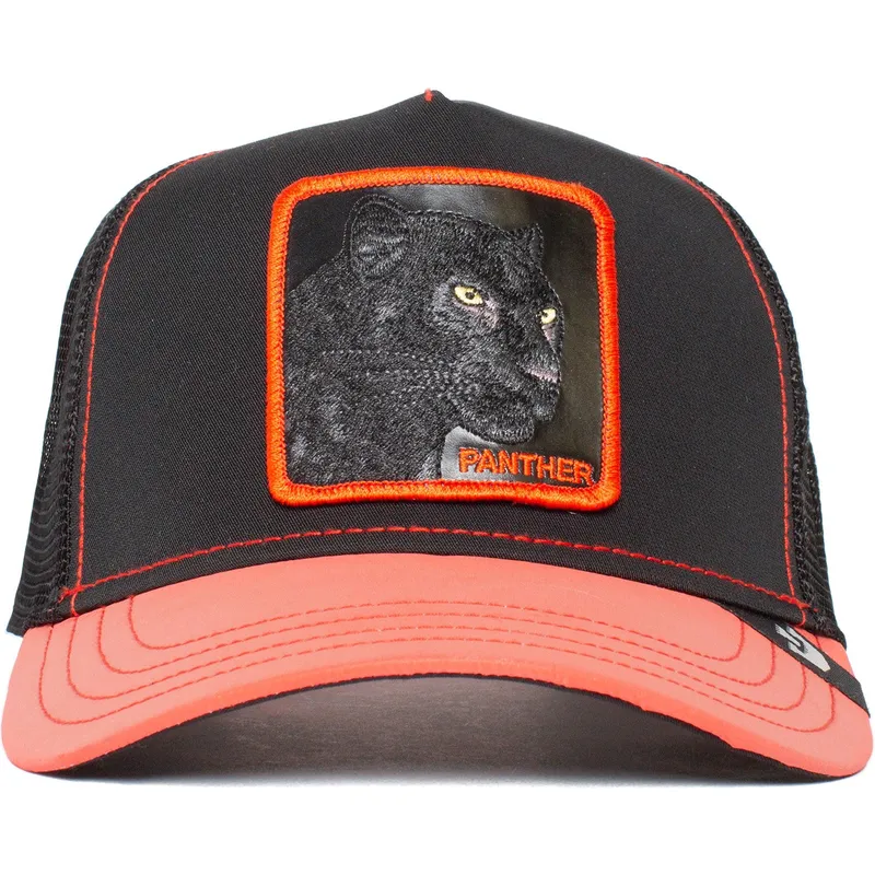 czapka-trucker-czarna-i-czerwona-pantera-black-panther-dark-shines-the-farm-od-goorin-bros