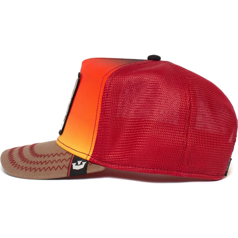 czapka-trucker-czerwona-jaszczurka-prickly-dust-devil-the-farm-od-goorin-bros