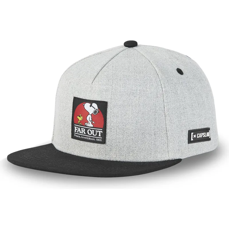 czapki-plana-szary-snapback-snoopy-orzeszki-ziemne-capslab czapki-plana-szary-snapback-snoopy-orzeszki-ziemne-capslab